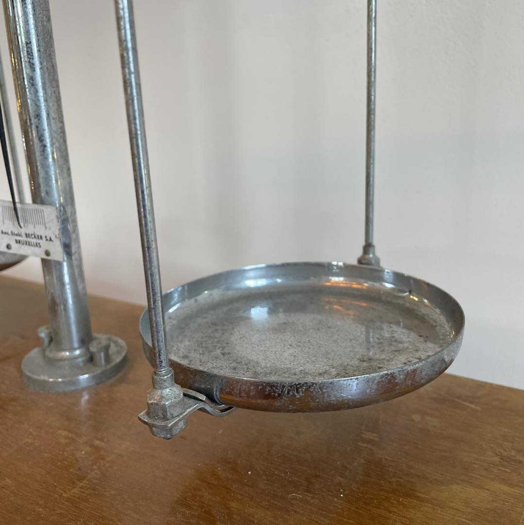 Antieke weegschaal labo/apotheek, Becker1900