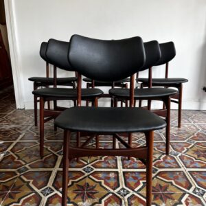 Set van 6 stoelen - model ‘Hamar’, Louis Van Teeffelen