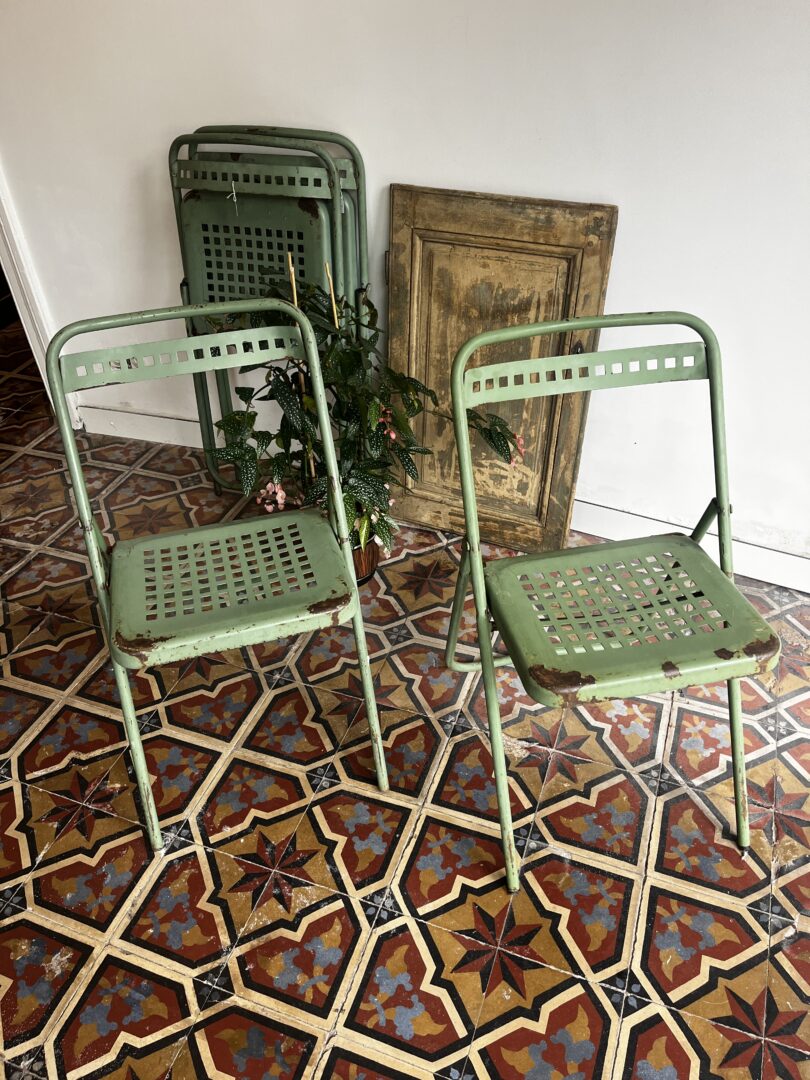 Pistache groene terrasstoelen