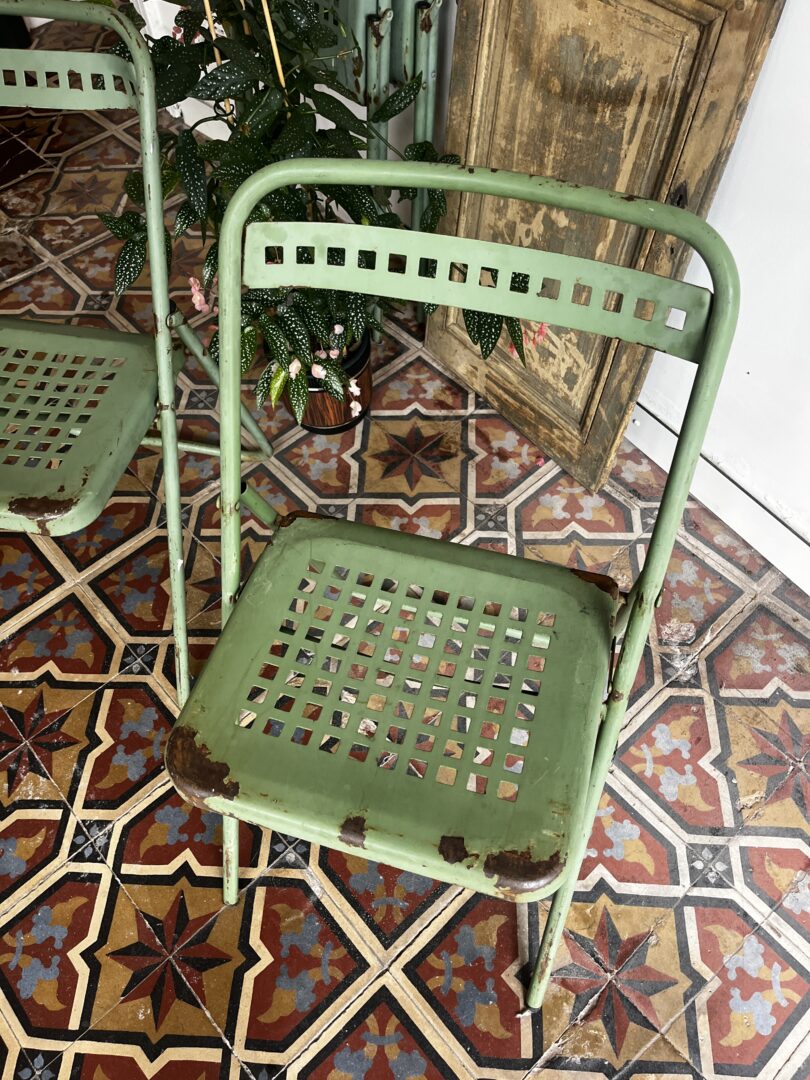 Pistache groene terrasstoelen