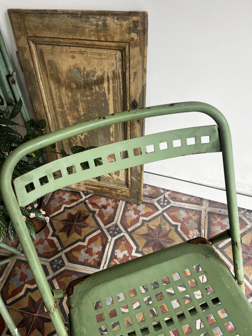 Pistache groene terrasstoelen