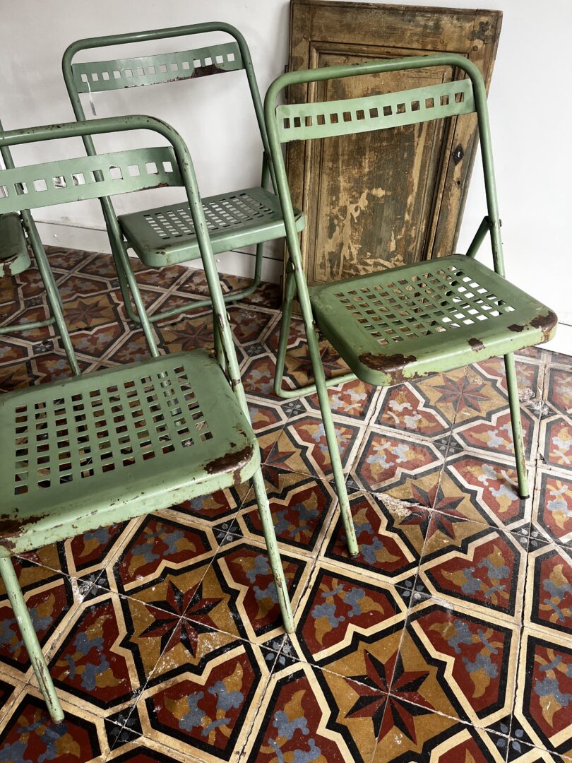 Pistache groene terrasstoelen
