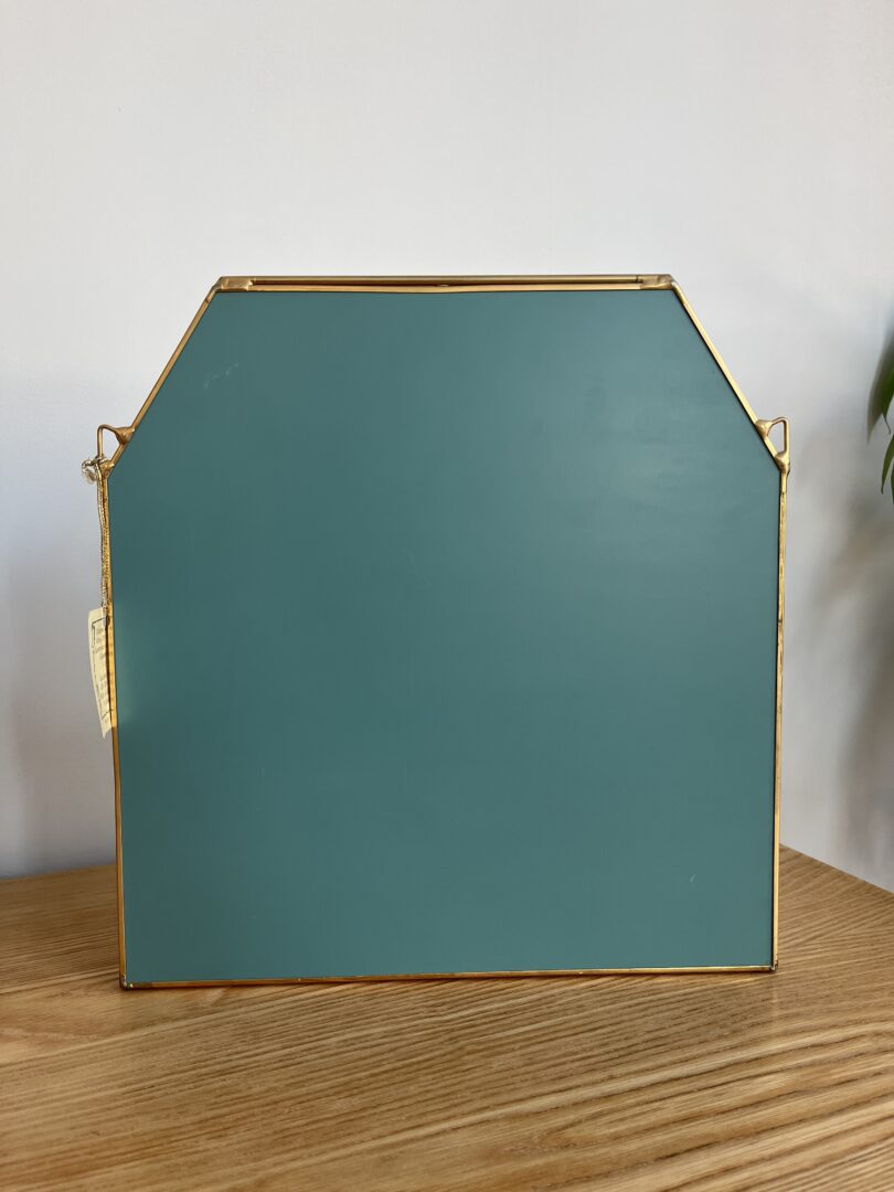 Italian curiosa cabinet 14k brass gold