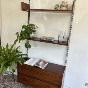Italian Mid-Century Wall Unit with Bar