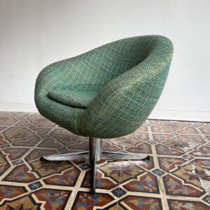 Vintage Swivel Lounge Chair, Metakor ('70s, Belgium)