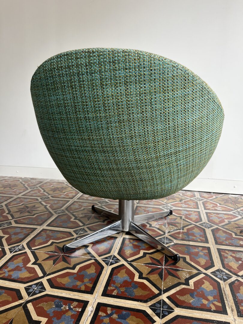 Vintage Swivel Lounge Chair, Metakor ('70s, Belgium)